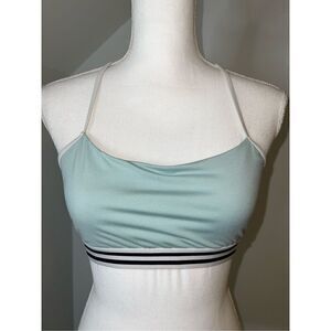 Womens Adidas Bralette Mint Green Workout Top MEDIUM